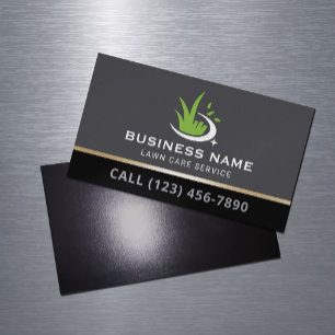 Tarjeta De Visita Magnética Logotipo de servicio de jardinería profesional de 