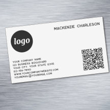 Logotipo simple y código QR