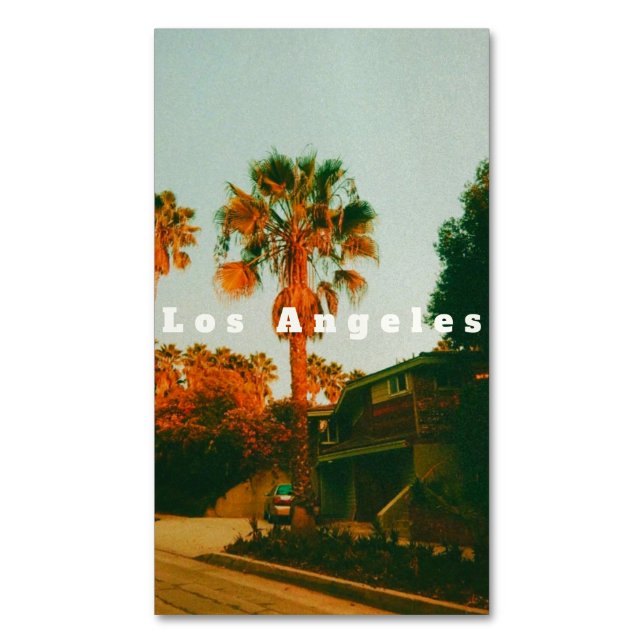 Tarjeta De Visita Magnética Los Angeles, Miracle Mile, West Hollywood (Frente vertical)