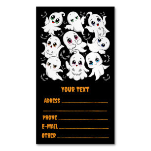Tarjeta De Visita Magnética Los fantasmas del bebé espantaron el humor de Hall