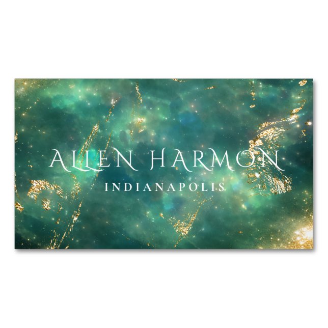 Tarjeta De Visita Magnética Luxury Minimal Custom Family Name | 5-Minute Edit (Anverso)