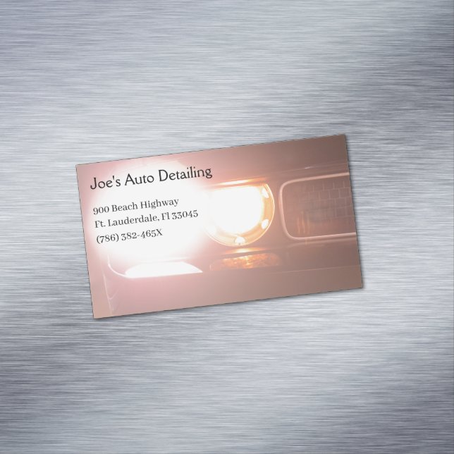 Tarjeta De Visita Magnética Luz de la cabeza del coche de músculo americano 20 (In Situ)