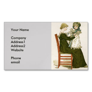 Tarjeta De Visita Magnética Madre victoriana bebé Greenaway