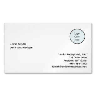 Tarjeta De Visita Magnética Magnate de negocios de la Compañía de Información 