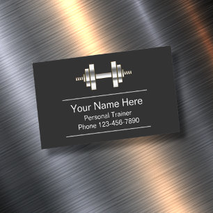 Tarjeta De Visita Magnética Magnates de negocios para formadores personales de