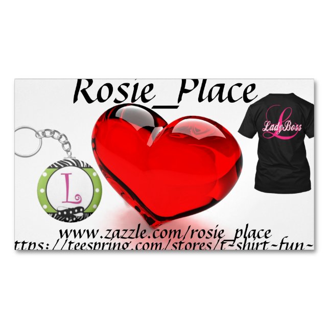 Tarjeta De Visita Magnética Magnético de encargo, negocio (Anverso)