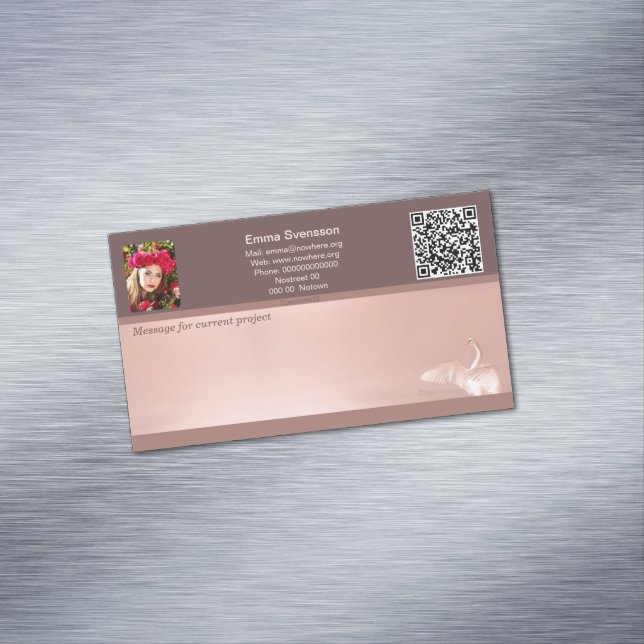 Tarjeta De Visita Magnética Magnetiska visitkort — Connect, Swan (In Situ)