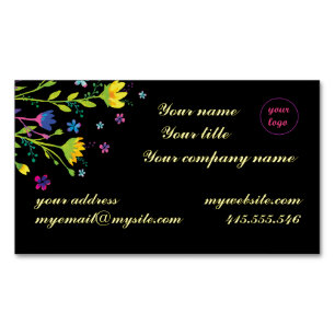 Tarjeta De Visita Magnética Magnífico jardín nocturno
