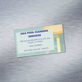 Tarjeta De Visita Magnética Mantenimiento del grupo azul