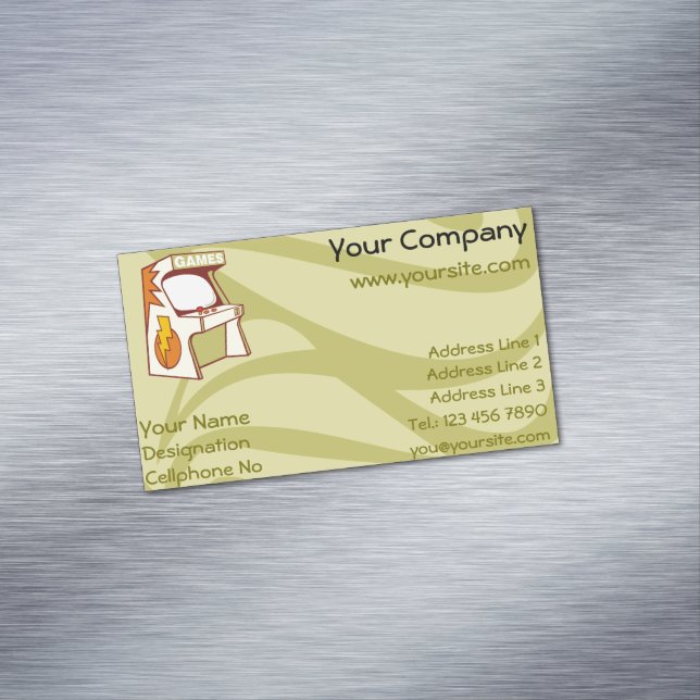 Tarjeta De Visita Magnética Máquina arcaica (In Situ)