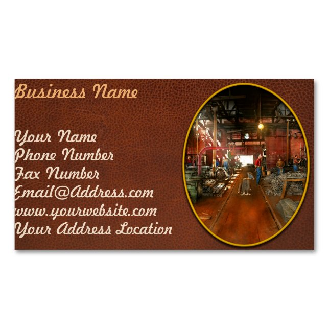 Tarjeta De Visita Magnética Máquina - Piezas de bombeo 1905 (Anverso)