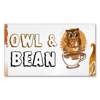 Tarjeta De Visita Magnética Marca de negocio de café personalizable