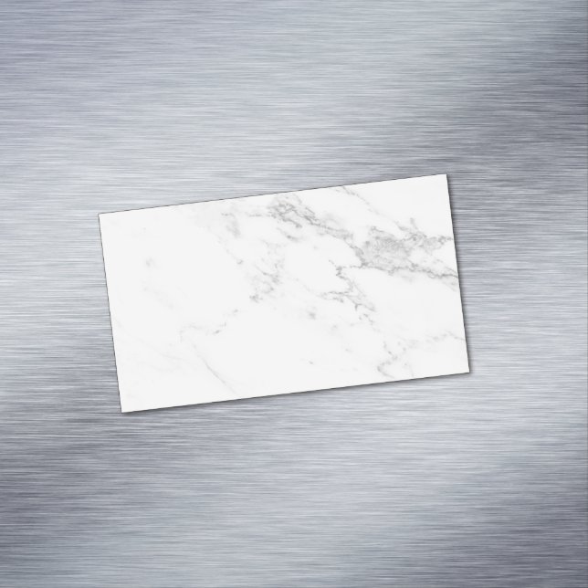 Tarjeta De Visita Magnética Mármol Blanco (In Situ)