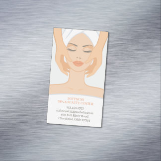 Tarjeta De Visita Magnética Masaje de belleza