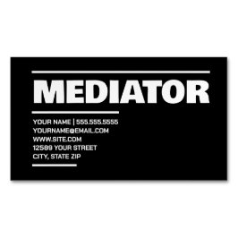 Tarjeta De Visita Magnética Mediador