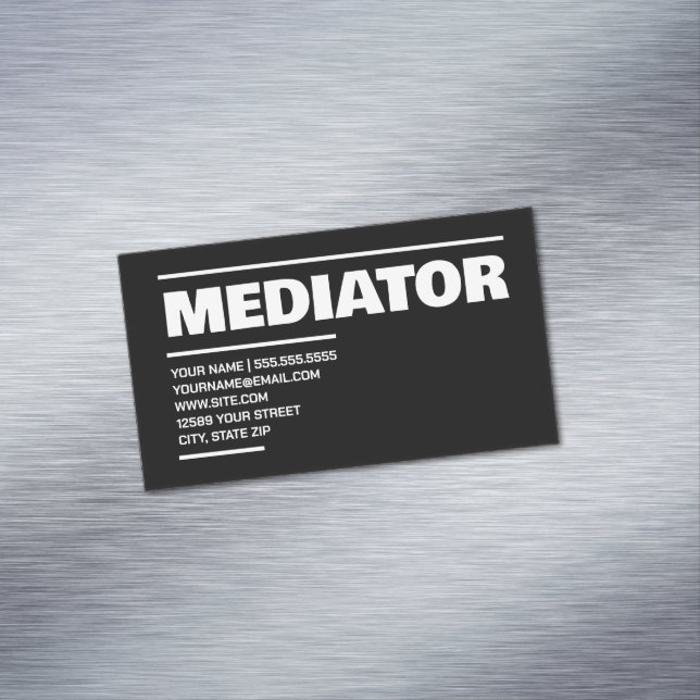 Tarjeta De Visita Magnética Mediador (In Situ)