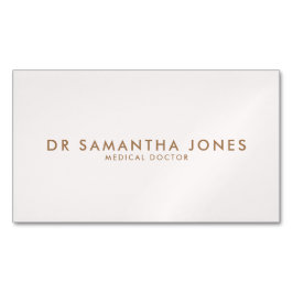 Tarjeta De Visita Magnética Médica moderno minimalista rosa profesional