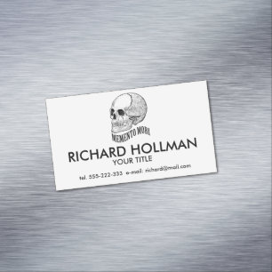 Tarjeta De Visita Magnética Memento mori