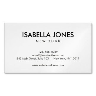 Tarjeta De Visita Magnética Minimalist Professional Corporate | Business Card 