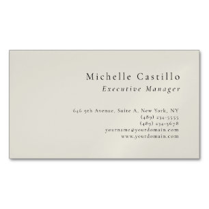 Tarjeta De Visita Magnética Minimalista moderno profesional sencillo