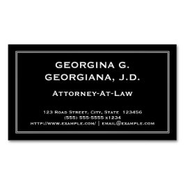 Tarjeta de visita magnética minimizada de la