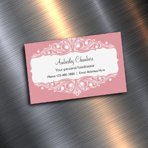 Tarjeta De Visita Magnética Moda de belleza de peluquería elegante