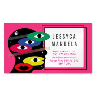 Tarjeta De Visita Magnética Modern Psychologist Magnetic Cards
