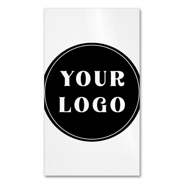 Tarjeta De Visita Magnética Moderna, elegante, elegante y Personalizable (Frente vertical)