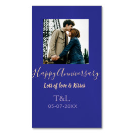 Tarjeta De Visita Magnética Moderno boho feliz aniversario añadir nombre naran