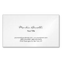 Moderno Simple Profesional Blanco & Negro