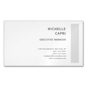 Tarjeta De Visita Magnética Moderno y sencillo estilo Minimalista contemporáne