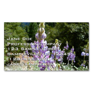 Tarjeta De Visita Magnética Montaña Lupins en Yosemite