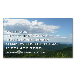 Tarjeta De Visita Magnética Montañas Apalaches I Shenandoah