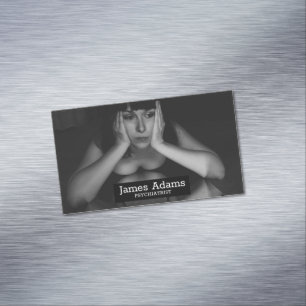 Tarjeta De Visita Magnética Mujer y espejo