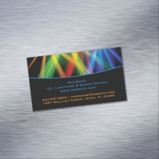 Tarjeta De Visita Magnética Música DJ