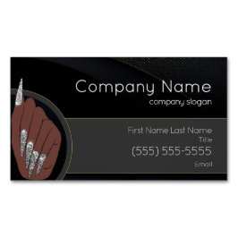 Tarjeta De Visita Magnética Nail Salon Business Card Magnet