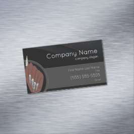 Tarjeta De Visita Magnética Nail Salon Business Card Magnet
