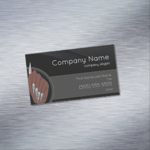 Tarjeta De Visita Magnética Nail Salon Business Card Magnet