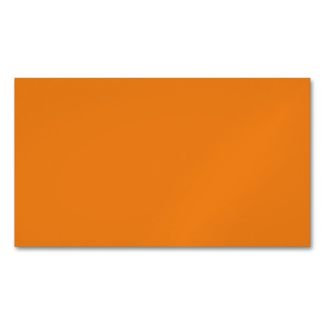 Tarjeta De Visita Magnética Naranja persa, Sand Brown, Tan, (Anverso)