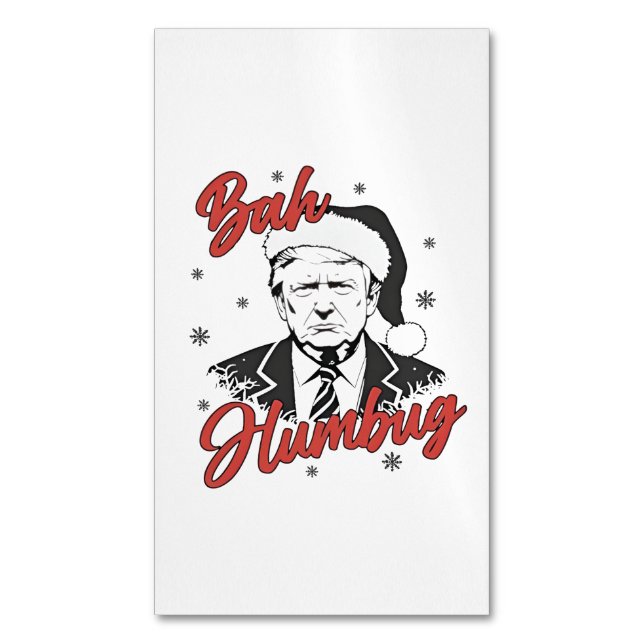 Tarjeta De Visita Magnética Navidades del Día de la Inauguración de Trump (Frente vertical)