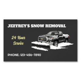 Tarjeta De Visita Magnética Nieve en picado