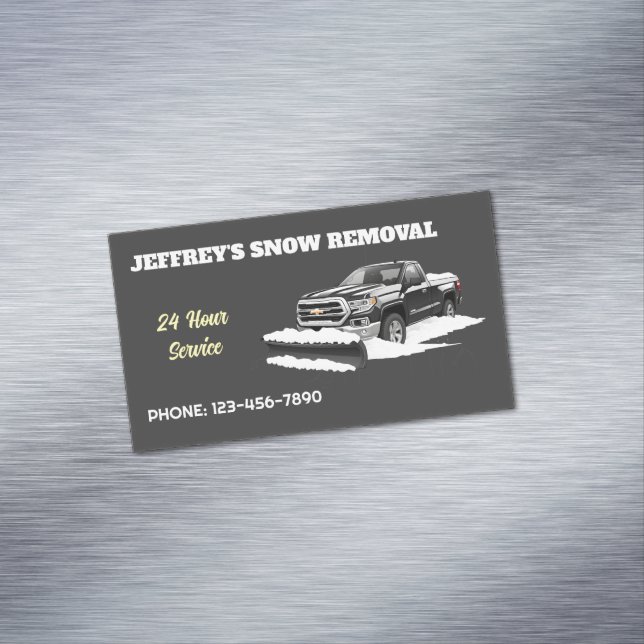 Tarjeta De Visita Magnética Nieve en picado (In Situ)