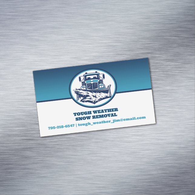 Tarjeta De Visita Magnética Nieve en picado (In Situ)