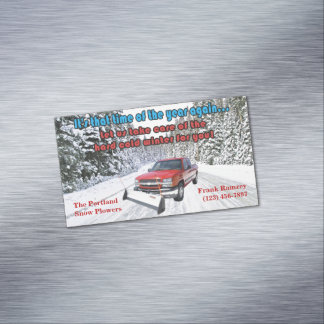 Tarjeta De Visita Magnética Nieve en picado