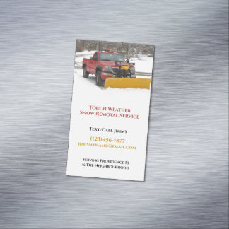 Tarjeta De Visita Magnética Nieve en picado