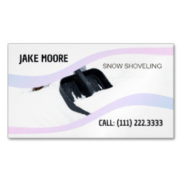 Tarjeta De Visita Magnética 💪 Nieve Shoveling