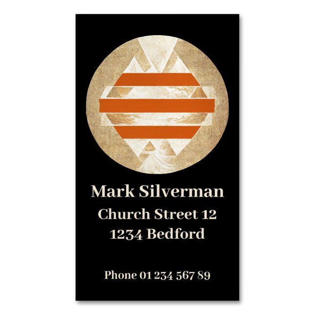 Tarjeta De Visita Magnética Nikias Logo (Frente vertical)