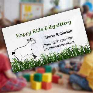 Tarjeta De Visita Magnética Niñas felices y niños que beben