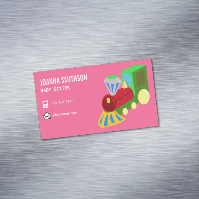 Tarjeta De Visita Magnética Niñera en guardería infantil (In Situ)