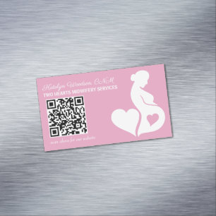 Tarjeta De Visita Magnética OBGYN QR Code